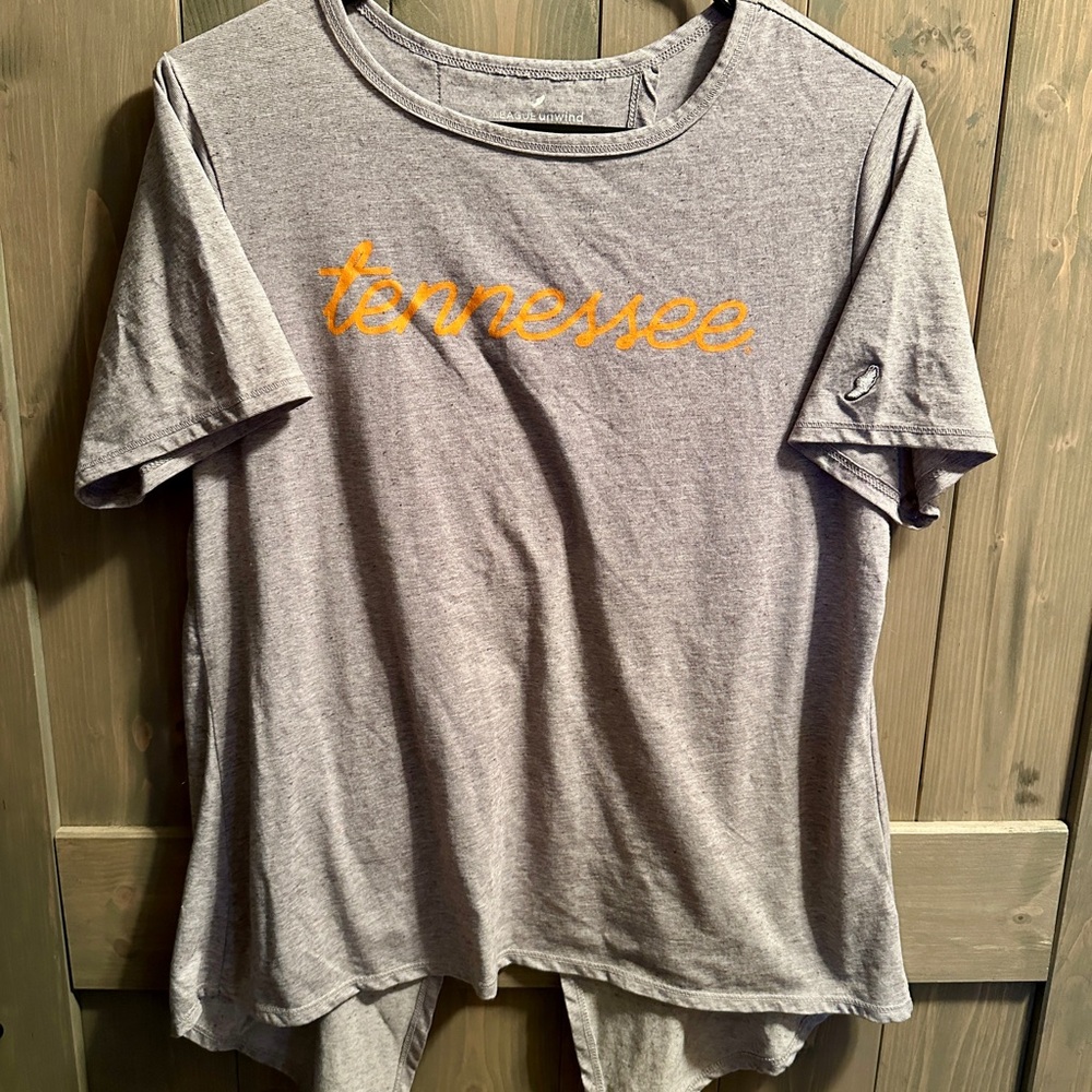 Tennessee Vols Ladies M T-shirt -League Unwind - Open Split Back - High/Low Hem